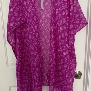 Purple Patterned Kimono